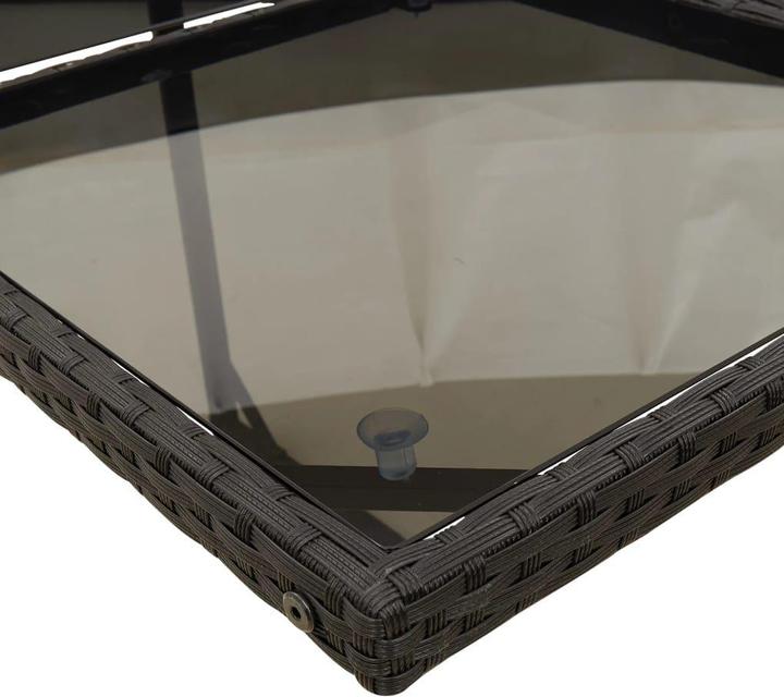 Produktbild VidaXL Gartenmöbel Essgruppe Gartengarnitur Sitzgruppe 17tlg Schwarz Poly Rattan (330 cm)