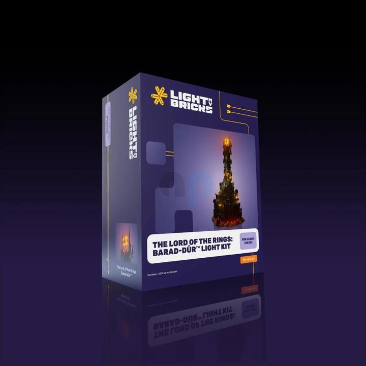 Actual product image Light my bricks LMB 2.0 LEGO 10333 The Lord of the Rings: Barad-dûr Light Kit