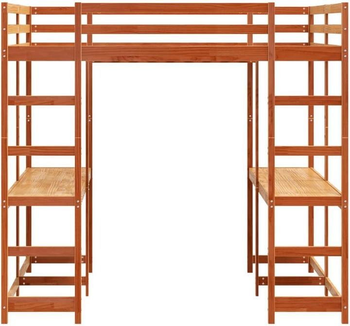 Image du produit VidaXL Lit mezzanine avec bureau & échelle (140 x 200)