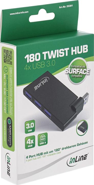 Image du produit InLine 180 Twist (USB-A, 4 Ports)