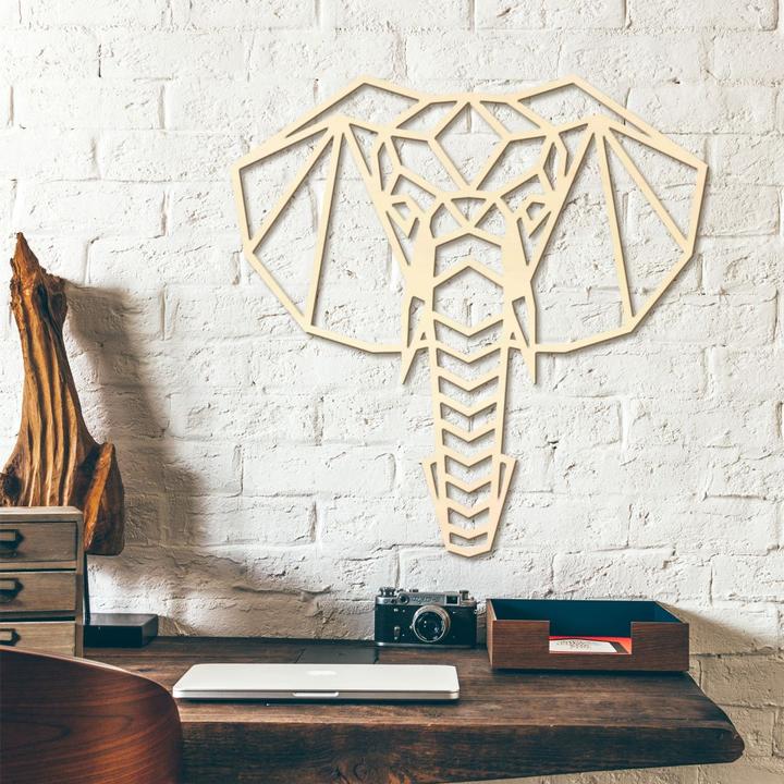 Actual product image Trenddeko Origami elephant head (50 x 50 cm)