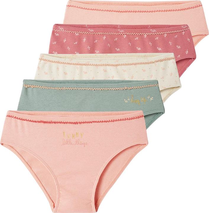 Image du produit Vertbaudet Lot de 5 slips fille côtelés (104, Pack de 5)