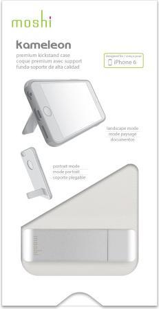 Actual product image Moshi Kameleon - designer case with aluminum kickstand - fits iPhone 6/6s - Ivory White (Apple iPhone 6)