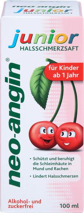 Immagine prodotto Klosterfrau neo-angin junior succo per il mal di gola per bambini da 1 anno, soluzione da 100 ml (1 Pezzo/i)