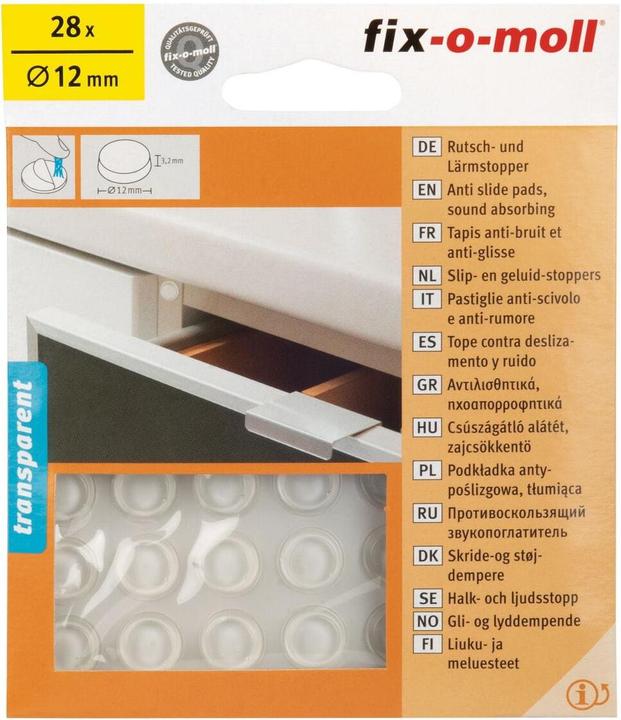 Actual product image Fix-o-moll Slip and noise stopper 3.2 mm / Ø 12 mm 28 x (28 Piece)