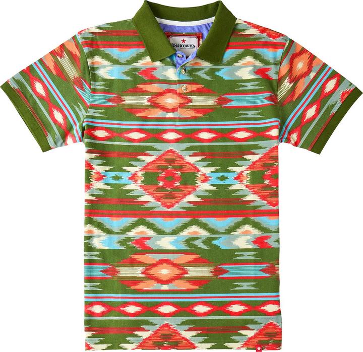 Produktbild Joe Browns Vibrant Aztec Print Polo Shirt (XL)