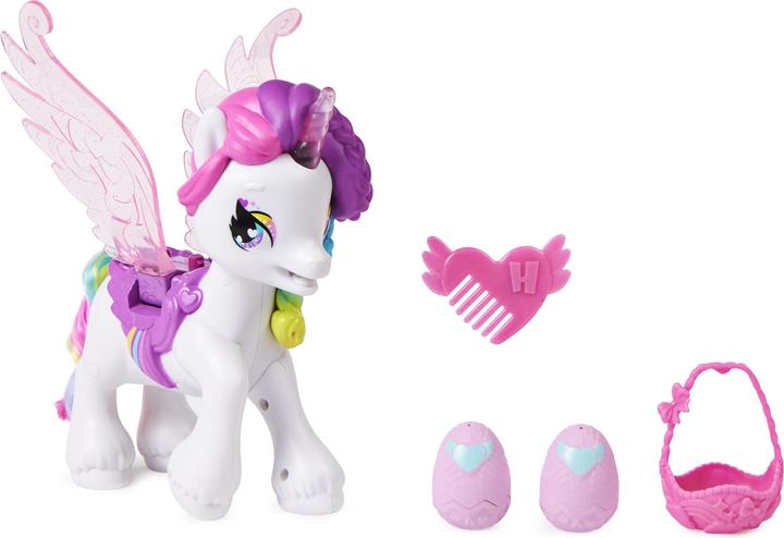 Actual product image Hatchimals Interactive unicorn with moving wings and over 60 light and sound effects