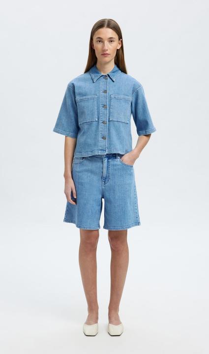 Produktbild Selected Femme Denim Kurzarmhemd (40)