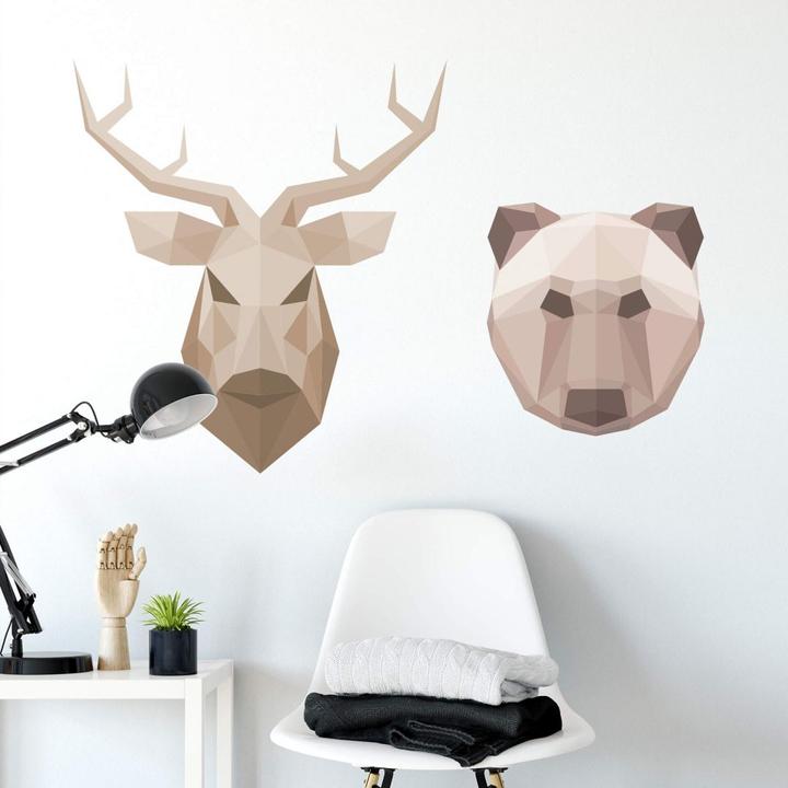 Produktbild Trenddeko Polygon - Hirschkopf (44 x 50 cm)