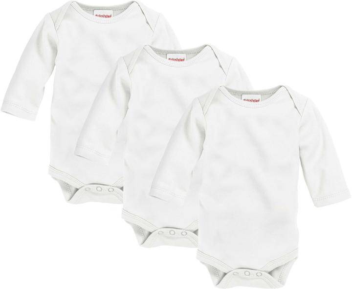 Immagine prodotto Schnizler Corpo 1/1 manica 3-pack bianco liscio (62, 68)
