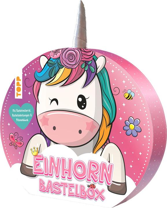 Produktbild Einhorn-Bastelbox. Mit Anleitungen, Bastelmaterial und Mitmachbuch