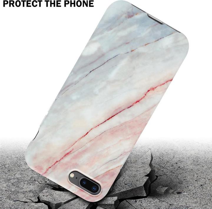 Image du produit Cadorabo Couverture IMD TPU Marbre coloré (Apple iPhone 7 Plus, Apple iPhone 7s Plus, Apple iPhone 8 Plus)
