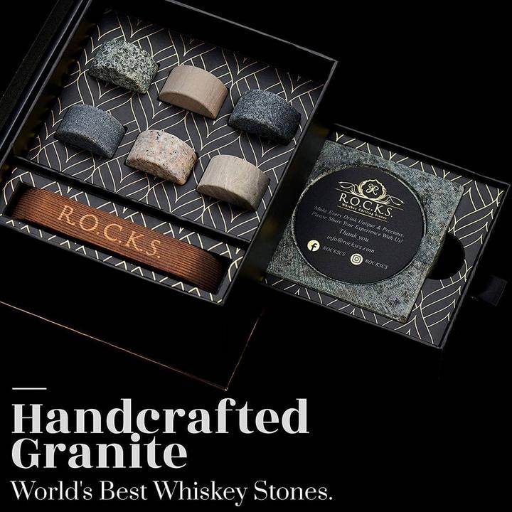 Image du produit Rocks Whiskey Chilling Stones Whisky Steine Geschenkset (Pierres à whisky)