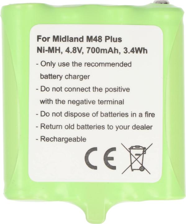 Produktbild AccuCell Akku Midland G6, G8, M24, M48, M48 Plus, M99, M99 Plus, BATT6R, PB-G8