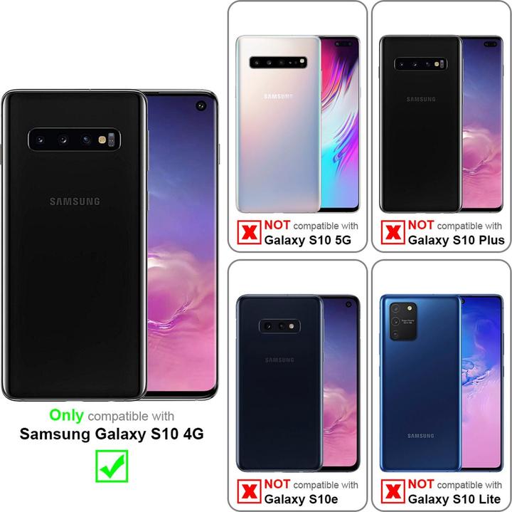 Actual product image Cadorabo Book cover with print (Samsung Galaxy S10)