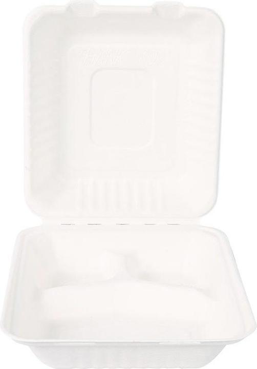 Actual product image Naturestar BIO Take-Away Box "Triple" sugar cane (250 x)