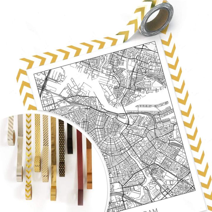Produktbild Trenddeko Stadtplan Amsterdam (80 x 100 cm)