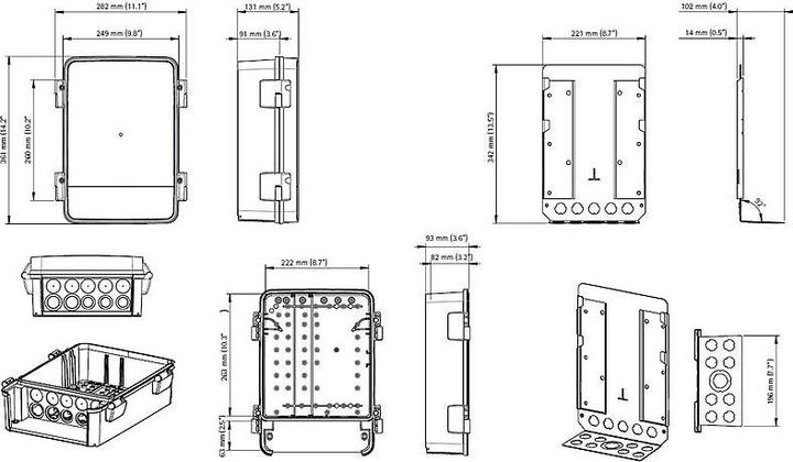 Actual product image Axis T98A18-VE Media Converter Cabinet A - Media Converter - GigE - 10Base-T, 100Base (Mounting kit)
