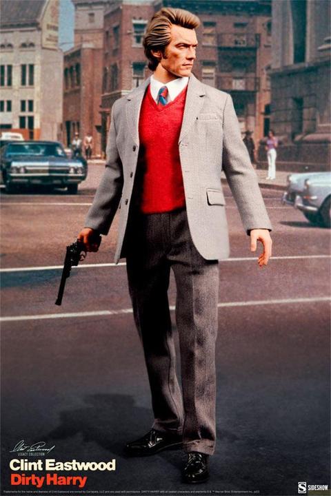 Actual product image Sideshow L'Inspecteur Harry figurine 1/6 Clint Eastwood Legacy Collection Harry Callahan 30 cm