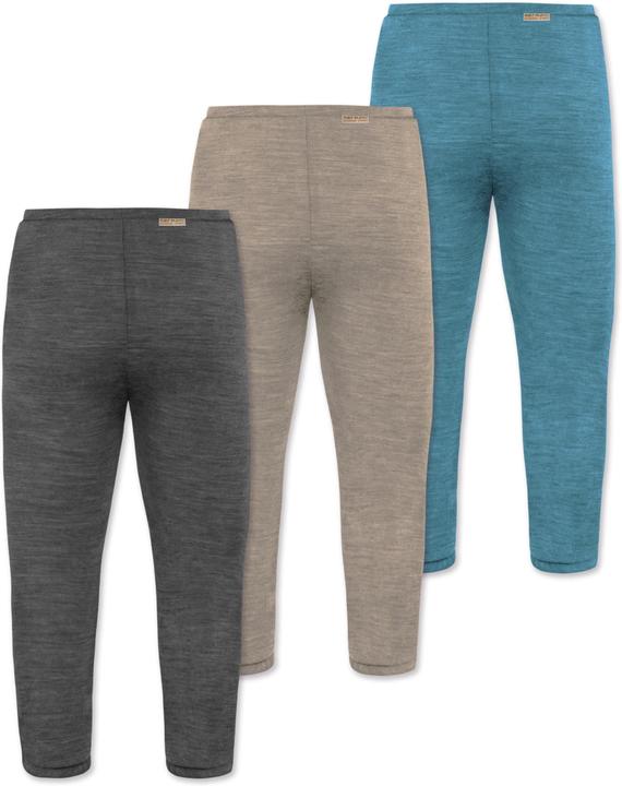 Immagine prodotto Normani Confezione da 3 pantaloni baby merino con piedini - 9543 (56)