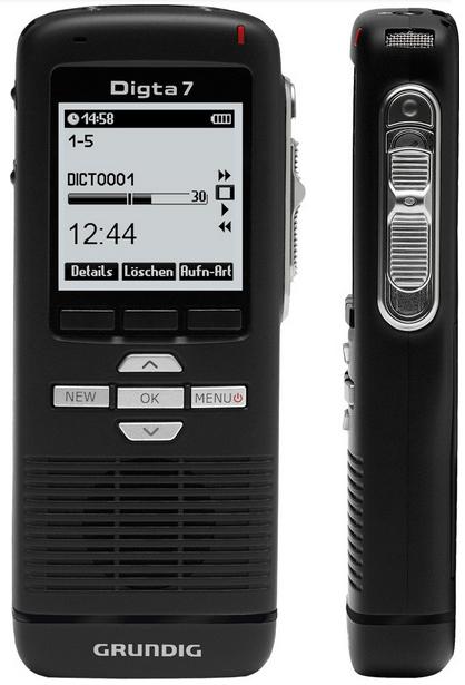 Actual product image Grundig Digta 7 Digital Dictation Machine - Type 702 (2 GB)