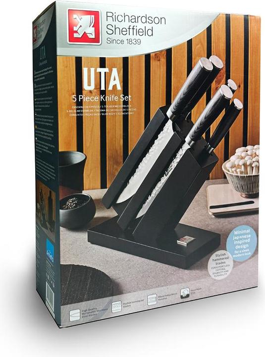 Actual product image Richardson Sheffield UTA knife block 5-piece