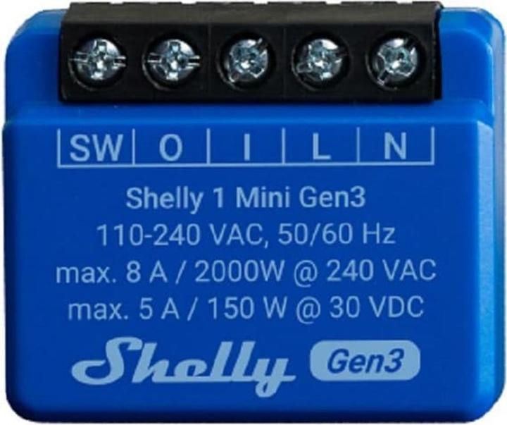 Shelly 1 Mini Gen3 (Attuatore dell'interruttore)