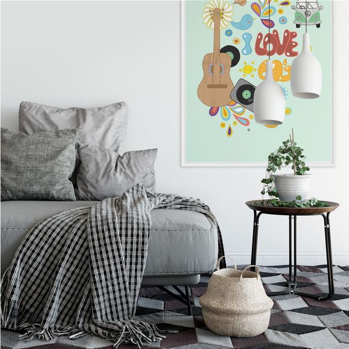 Actual product image Trenddeko I love the 60s (80 x 120 cm)