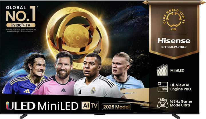 Actual product image Hisense TV 100U7Q 254cm 100" UHD Mini LED Smart TV Television (100", U7QF, LED, UHD, 2025)