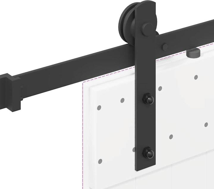 Produktbild VidaXL Schiebetürbeschlag-Set 213,5 cm