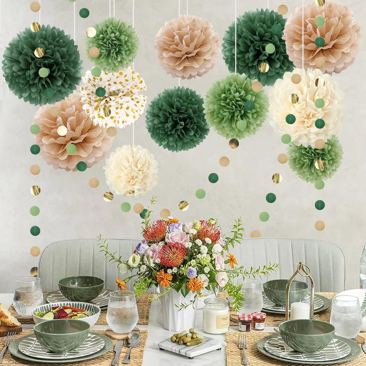 Actual product image I Am Creative Paper pompom decoration
