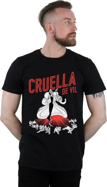 Actual product image Disney Mens Cruella De Vil Dalmatians T-Shirt (XXL)
