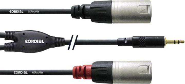Cordial CFY 3 WMM - Y-Kabel (3 m, XLR, 3.5mm Klinke (AUX))