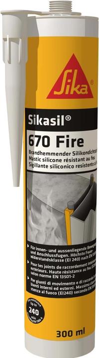 Actual product image Sika Sikasil-670 Fire white (White)