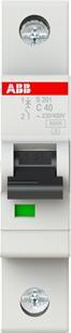 Image du produit ABB Disjoncteur automatique S400 40A 1-P type C 6kA