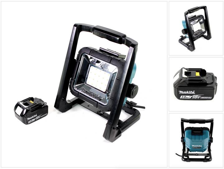Actual product image Makita DEADML / DML 805 LED construction spotlight 14.4 - 18 Volt / 230 Volt + 1x 3Ah Li-Ion battery (750 lm)
