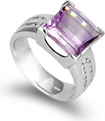 Immagine prodotto Breuning ANELLO - E.AMETHYST/Brill. 0,221 Ct. H/si (59, Oro 750/18 K)