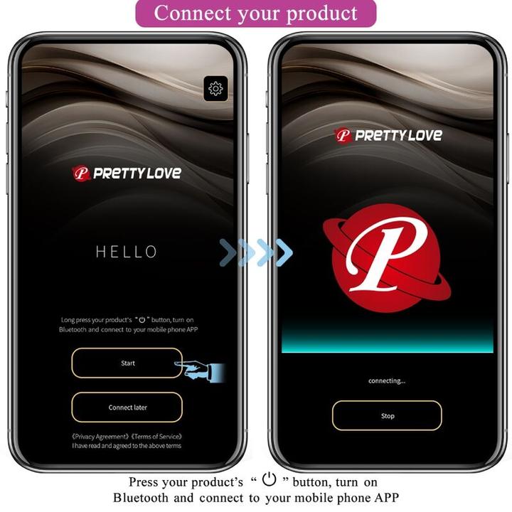 Immagine prodotto Pretty Love Vibratore Hector A Scossa Elettrica App Gratuita Viola