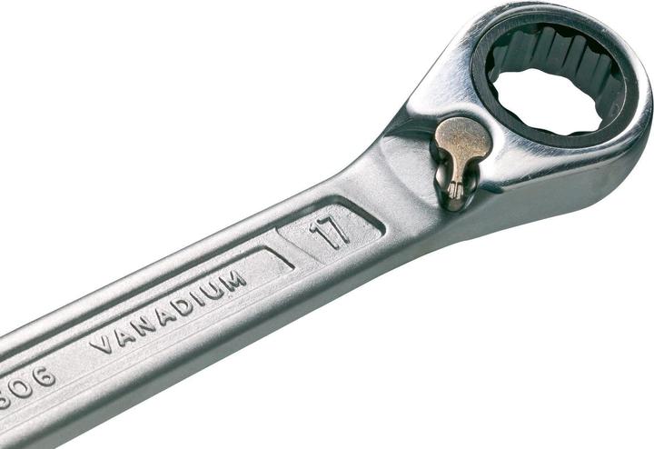 Actual product image HAZET Ratcheting combination wrench set 606/6-1 ∙ Outside 12-point traction profile ∙ 21 - 32 ∙ Num… (21 mm, 22 mm, 24 mm, 27 mm, 30 mm, 32 mm)
