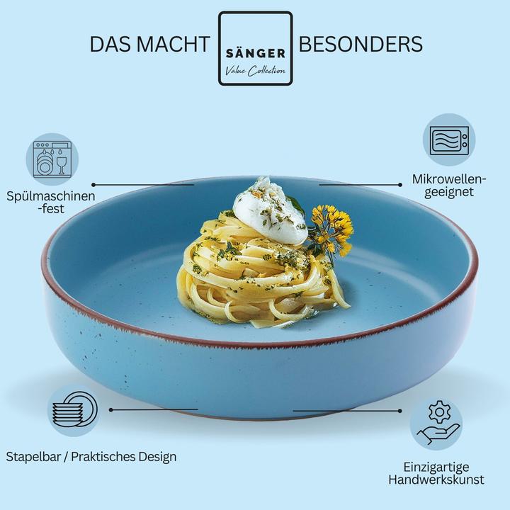 Immagine prodotto Sänger Pastaschalen Set Bombay Saphir (4 x, 20.50 cm)