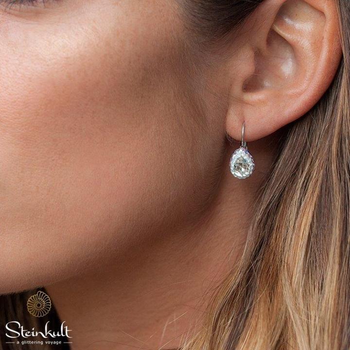 Image du produit Steinkult Boucles d'oreilles avec cristaux taillés "Annika (Cristallin)