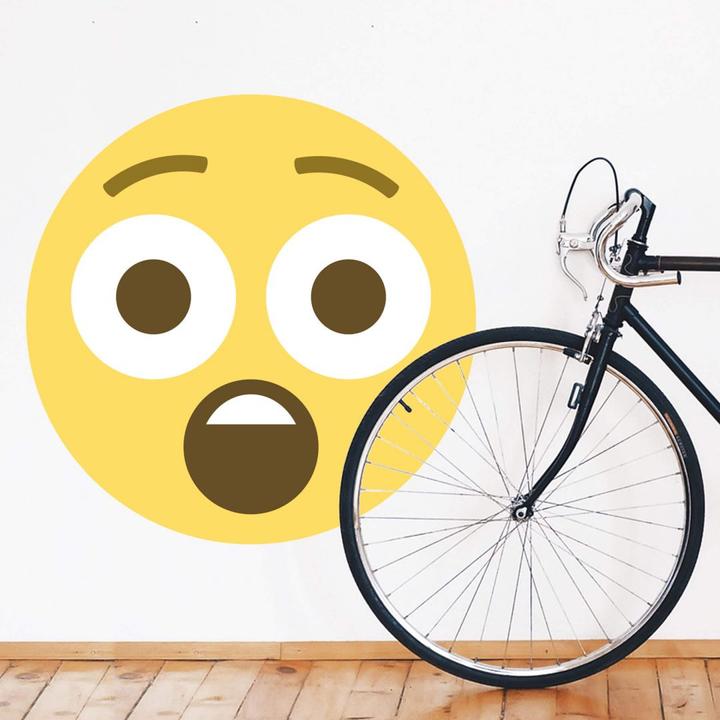 Actual product image Emojione Emoji Astonished Face (100 x 100 cm)