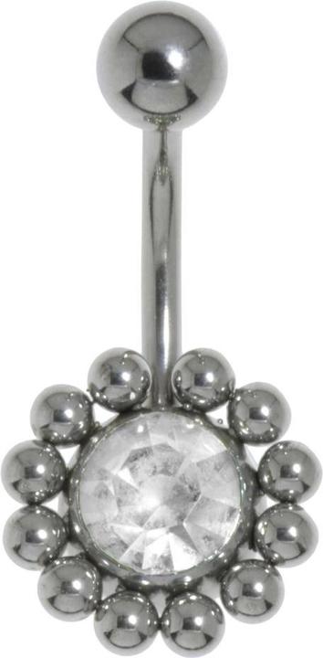 Bijouteria Bauchpiercing (Edelstahl, Kristall)
