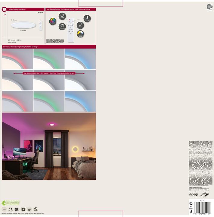 Actual product image Paulmann Panel Atria Shine (3680 lm)