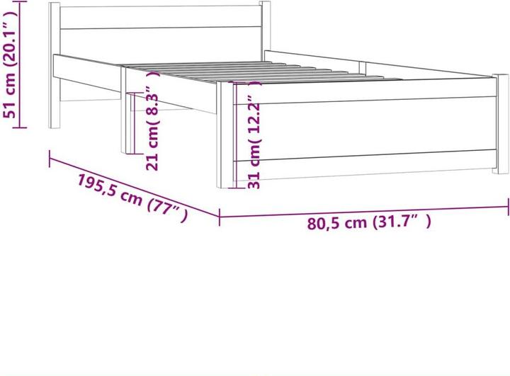 Actual product image VidaXL Camala (75 x 190 cm)