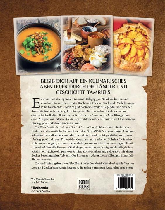 Produktbild Panini The Elder Scrolls: Das offizielle Kochbuch Band 2: Gerichte und Geschichten aus Tamriel (Deutsch, Erin Kwong, Victoria Rosenthal, 2024)
