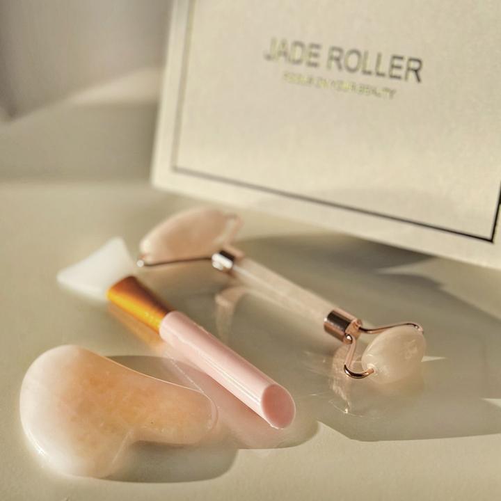 Produktbild Intirilife Gua Sha Gesichtsmassage Gesichtsroller (3tlg-Set)