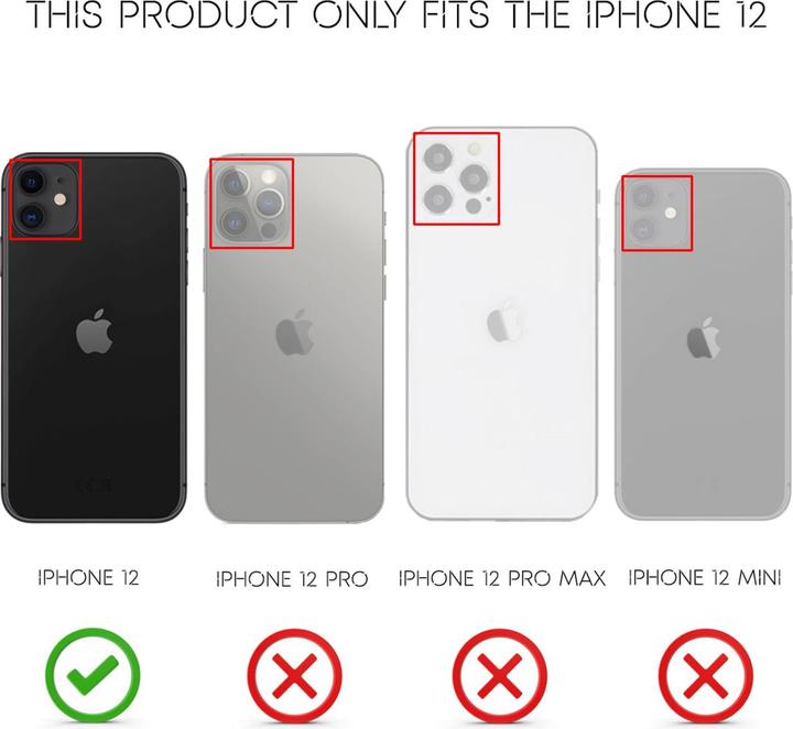 Produktbild Nalia Klare Neon Handyhülle (Apple iPhone 12)