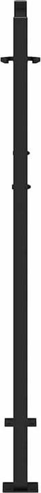 Immagine prodotto VidaXL Cancello da giardino nero 105x130 cm in acciaio a binario design cancello di recinzione cancello da