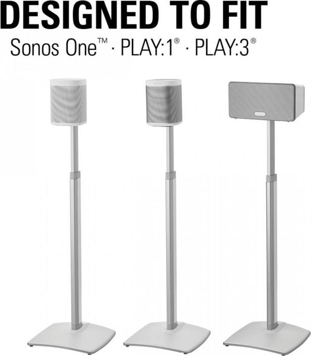 Actual product image Sanus Stand for Sonos ONE, PLAY:1, Play:3 (1 pcs., Stand, Height-adjustable)